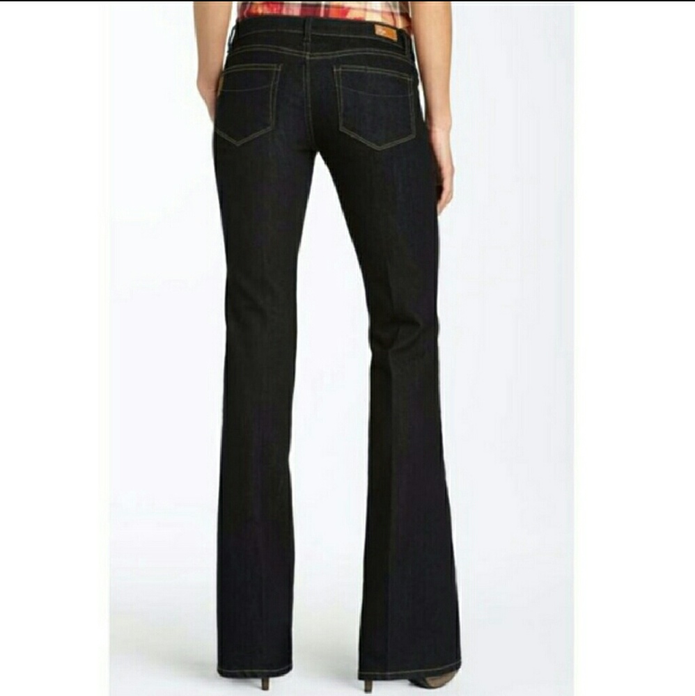 Paige laurel canyon dark wash flare leg jeans - Picture 2 of 6